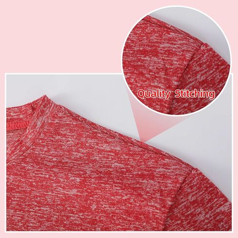 Girls/Kids/Teen Quick Dry Sport T Shirts Moisture Wicking Tee Shirts Athletic Tops（Age 5-18Y） in Kuwait