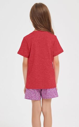 Girls/Kids/Teen Quick Dry Sport T Shirts Moisture Wicking Tee Shirts Athletic Tops（Age 5-18Y） in Kuwait
