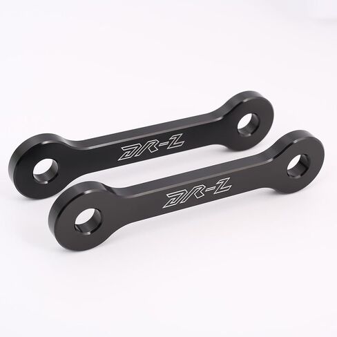مجموعة الارتباطات لخفض DRZ400E/DRZ400S 2000-2023 | DRZ400SM 2005-2023 | KLX400R 2002-2004 ، توصيلات التعليق الخلفي من الألومنيوم تسهيل التثبيت على ارتفاع المقعد للركاب القصيرة (أسود) in Kuwait