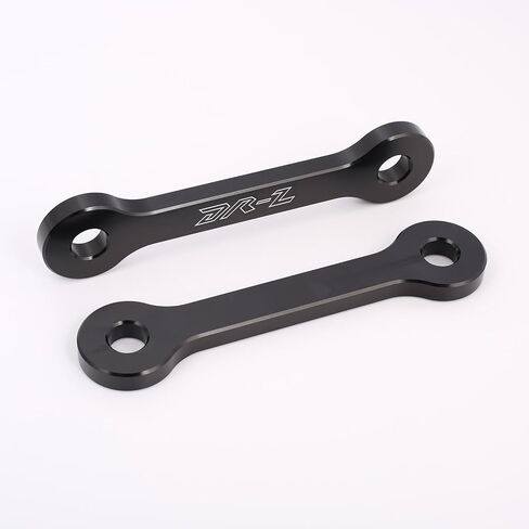 مجموعة الارتباطات لخفض DRZ400E/DRZ400S 2000-2023 | DRZ400SM 2005-2023 | KLX400R 2002-2004 ، توصيلات التعليق الخلفي من الألومنيوم تسهيل التثبيت على ارتفاع المقعد للركاب القصيرة (أسود) in Kuwait