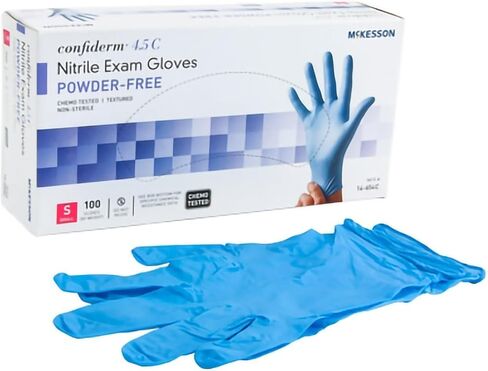 McKesson Confiderm 4.5C Nitrile Exam Gloves, Chemo Tested Medium, 14-656C - Box of 100 in Saudi Arabia