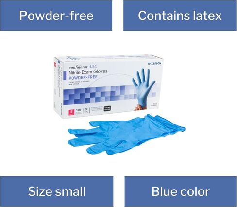 McKesson Confiderm 4.5C Nitrile Exam Gloves, Chemo Tested Medium, 14-656C - Box of 100 in Saudi Arabia