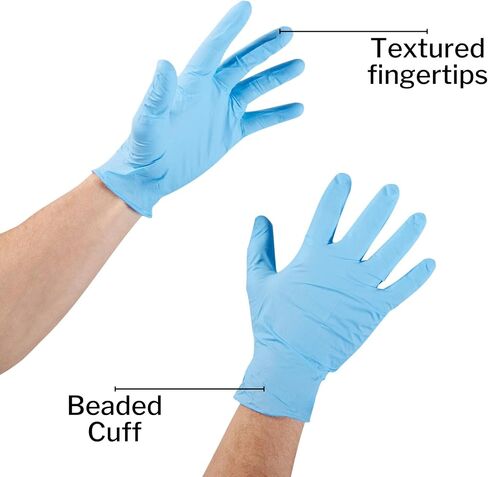 McKesson Confiderm 4.5C Nitrile Exam Gloves, Chemo Tested Medium, 14-656C - Box of 100 in Saudi Arabia