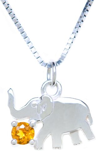 Sterling Silver Pendant Charm Elephant in Saudi Arabia