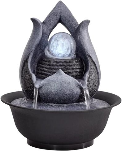 Living Room Water Curtain Wall Circulating Water Decoration Fountain Landscape Office Wealth Feng Shui Ball Decoration in Saudi Arabia