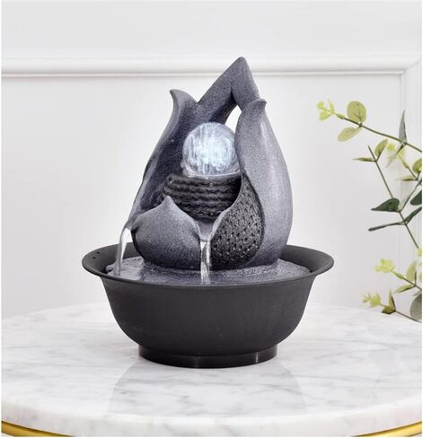 Living Room Water Curtain Wall Circulating Water Decoration Fountain Landscape Office Wealth Feng Shui Ball Decoration in Saudi Arabia