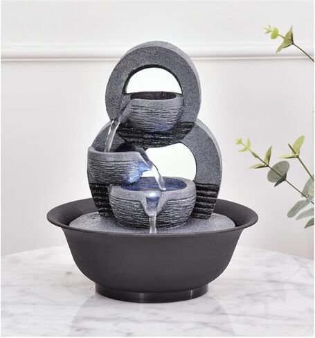 Living Room Water Curtain Wall Circulating Water Decoration Fountain Landscape Office Wealth Feng Shui Ball Decoration in Saudi Arabia