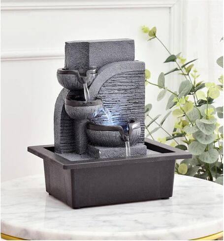 Living Room Water Curtain Wall Circulating Water Decoration Fountain Landscape Office Wealth Feng Shui Ball Decoration in Saudi Arabia