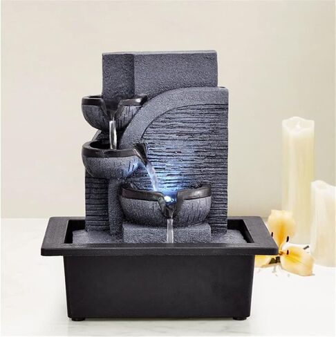 Living Room Water Curtain Wall Circulating Water Decoration Fountain Landscape Office Wealth Feng Shui Ball Decoration in Saudi Arabia