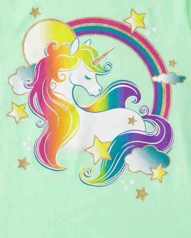 The Children's Place Girls' Unicorn Short Sleeve Graphic T-Shirts, Multipack in Saudi Arabia