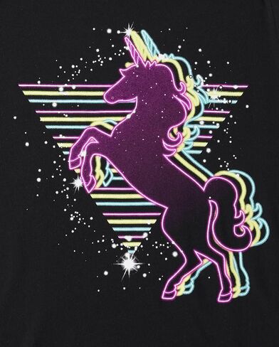 The Children's Place Girls' Unicorn Short Sleeve Graphic T-Shirts, Multipack in Saudi Arabia