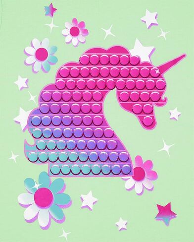 The Children's Place Girls' Unicorn Short Sleeve Graphic T-Shirts, Multipack in Saudi Arabia