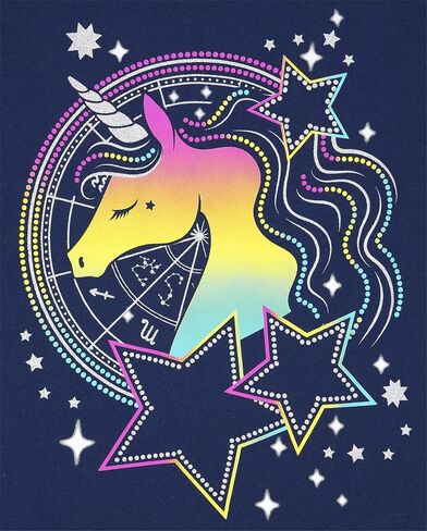 The Children's Place Girls' Unicorn Short Sleeve Graphic T-Shirts, Multipack in Saudi Arabia