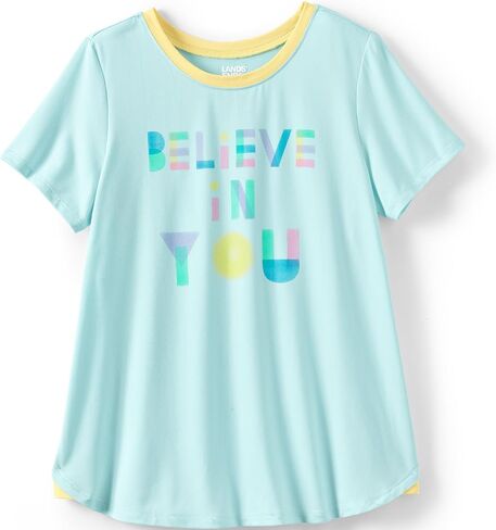 Lands' End Girls Short Sleeve Performance Tee in Saudi Arabia