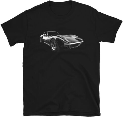 تشيفي كورفيت ستينغراي C3 Mens T-Shirt 69 عتيقة سباق Car Roadster Retro Tee in Kuwait