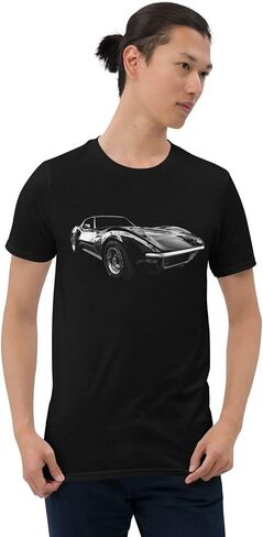 تشيفي كورفيت ستينغراي C3 Mens T-Shirt 69 عتيقة سباق Car Roadster Retro Tee in Kuwait
