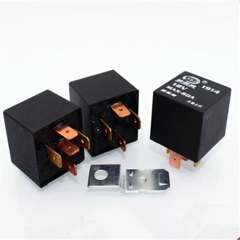 1PC CAR CAR RELAY 80A 12V/24V 4PIN 5PIN مكيف الهواء مروحة هواء مروحة تعديل (12V 4PIN) in Kuwait