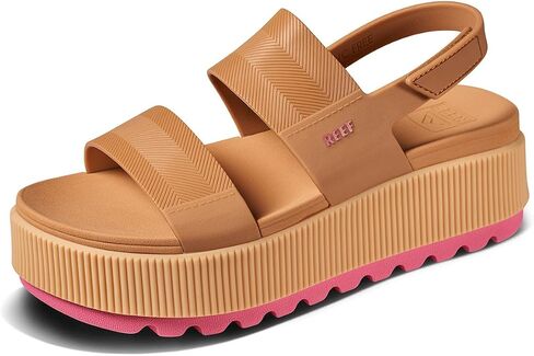 Reef Womens Sandals, Water Vista Higher, Black/Tan, 10 in Saudi Arabia