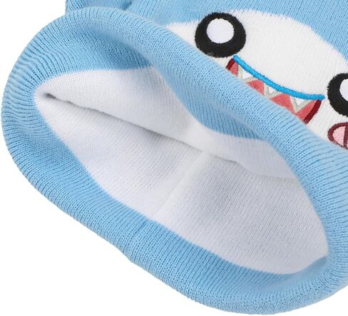 LankyBox Thicc Shark 2-Piece Cuff Beanie & Magic Gloves Set in Saudi Arabia