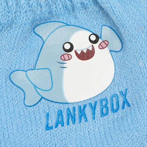 LankyBox Thicc Shark 2-Piece Cuff Beanie & Magic Gloves Set in Saudi Arabia