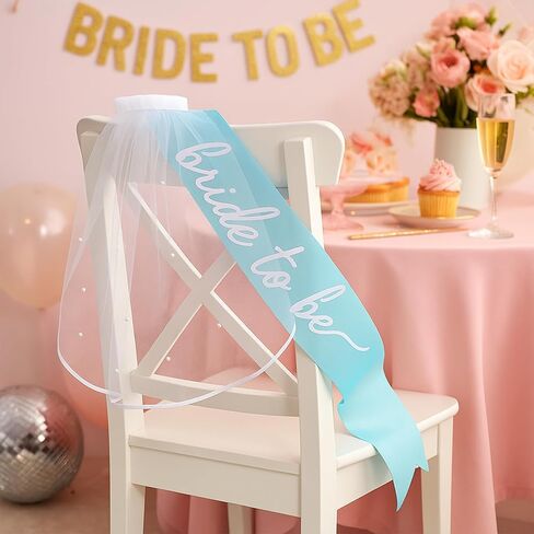 العروس لتكون Sash Veil Bachelorette Party Accessories ، زخرفة دش الزفاف ، هدايا المشاركة للعروس in Kuwait