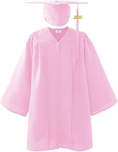 CAP و GOWN SHINY KEDS ، 2025 مجموعة سحر الشرابة ، ملابس التخرج من رياض الأطفال ، فساتين الدراسات العليا في مرحلة ما قبل المدرسة in Kuwait