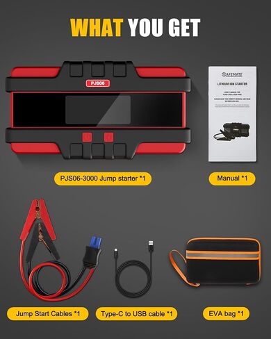 EB004 EVA Protection Case for PJS06 Lithium Jump Starters, Jump Start Battery Pack Booster Bag(Box Only) in Saudi Arabia