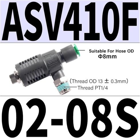 1 Pcs ASV Quick Exhaust Controller Throttle Valve ASV120F ASV220F ASV310F ASV120F-M3-04 ASV220F-M5-04/06 ASV310F-01/02/03-06S(ASV310F-03-06S) in Saudi Arabia