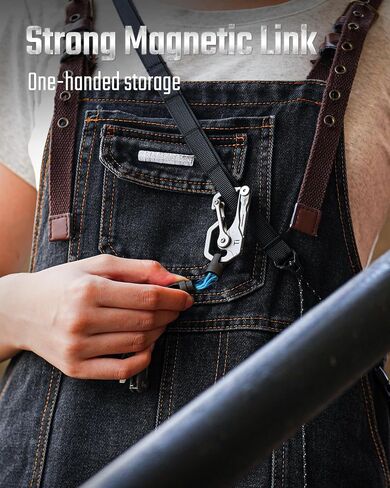 KeyUnity KA45 Titanium Quick Keychain ، سلسلة المفاتيح المغناطيسية لمفاتيح السيارات-360 درجة قابلة للتدوير in Saudi Arabia