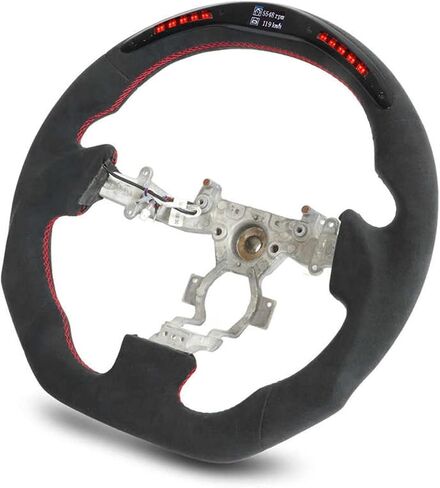 Suede LED شاشة Shift Lights استبدال عجلة القيادة بديل قابل للتخصيص مع Nissan GT - R R35 2009-2016 نمط السيارة in Saudi Arabia