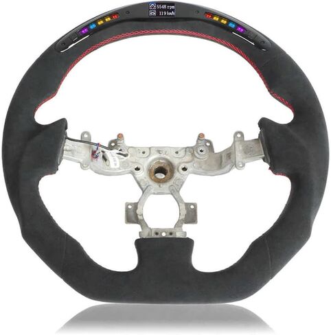 Suede LED شاشة Shift Lights استبدال عجلة القيادة بديل قابل للتخصيص مع Nissan GT - R R35 2009-2016 نمط السيارة in Saudi Arabia