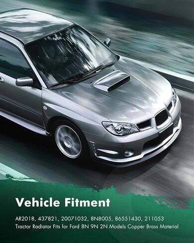 مشعاع جرار SCITOO يناسب موديلات Ford 8N 9N 2N مادة النحاس والنحاس 8N8005,86551430,AR2018,437821,20071032,211053 in Saudi Arabia