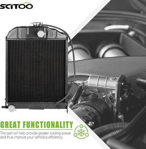 SCITOO Tractor Radiator Fits for Ford 8N 9N 2N Models Copper Brass Material 8N8005,86551430,AR2018,437821,20071032,211053 in Saudi Arabia