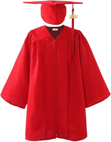 CAP و GOWN SHINY KEDS ، 2025 مجموعة سحر الشرابة ، ملابس التخرج من رياض الأطفال ، فساتين الدراسات العليا في مرحلة ما قبل المدرسة in Kuwait