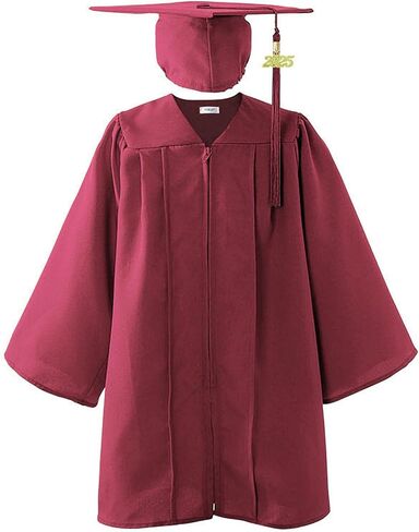 CAP و GOWN SHINY KEDS ، 2025 مجموعة سحر الشرابة ، ملابس التخرج من رياض الأطفال ، فساتين الدراسات العليا في مرحلة ما قبل المدرسة in Kuwait