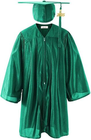 CAP و GOWN SHINY KEDS ، 2025 مجموعة سحر الشرابة ، ملابس التخرج من رياض الأطفال ، فساتين الدراسات العليا في مرحلة ما قبل المدرسة in Kuwait