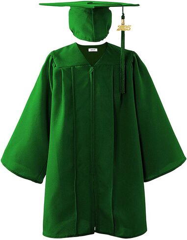 CAP و GOWN SHINY KEDS ، 2025 مجموعة سحر الشرابة ، ملابس التخرج من رياض الأطفال ، فساتين الدراسات العليا في مرحلة ما قبل المدرسة in Kuwait