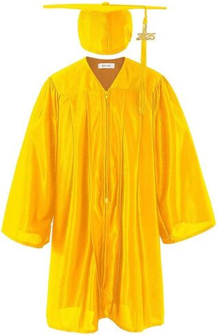 CAP و GOWN SHINY KEDS ، 2025 مجموعة سحر الشرابة ، ملابس التخرج من رياض الأطفال ، فساتين الدراسات العليا في مرحلة ما قبل المدرسة in Kuwait