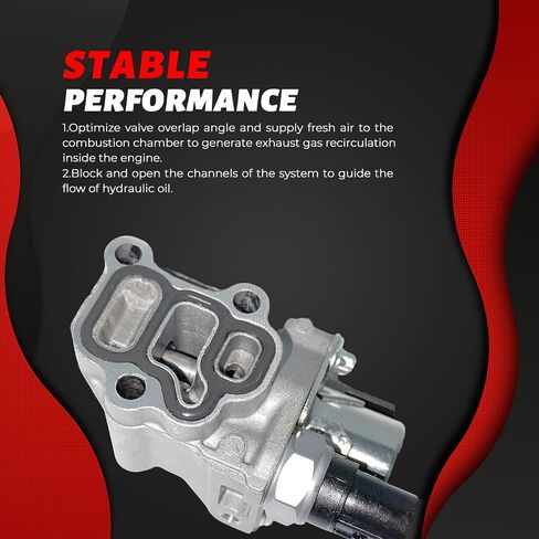 15810-RAA-A03 VTEC Solenoid Proclve مع مفتاح ضغط الزيت وحشية متوافق مع 2002-2011 Honda-2.4L Accord ، CR-V ، Element ، 2.0L Civic ، Acura RSX ، يحل محل 15810-PPA-A01 in Saudi Arabia