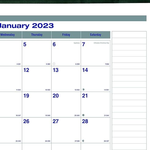 Blueline® 2025 Net Zero Carbon™ Monthly Desk Pad Calendar, 12 Months, January to December, 22" x 17", English (C177847-25) in Saudi Arabia