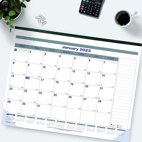 Blueline® 2025 Net Zero Carbon™ Monthly Desk Pad Calendar, 12 Months, January to December, 22" x 17", English (C177847-25) in Saudi Arabia