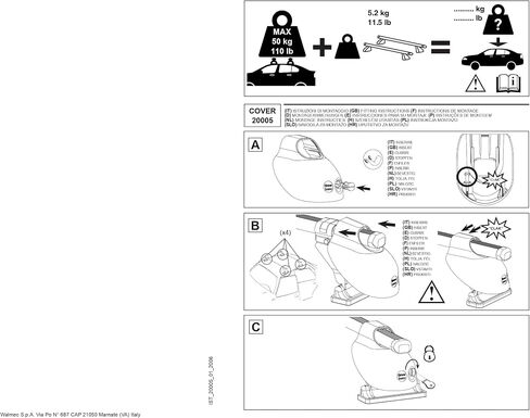 CAM k02820005 Roof Type Swing Attachment for Roof Bars in Saudi Arabia