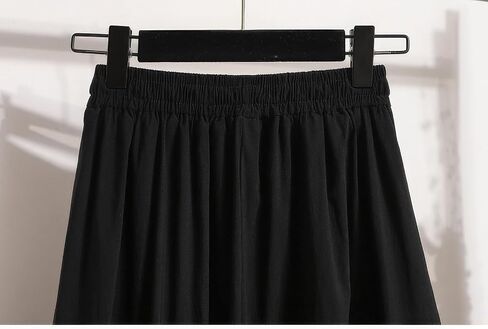 ebossy Women's Vintage Cotton Drawstring Elastic Waist Multi-Pockets Utility Pencil Long Cargo Skirts in Saudi Arabia