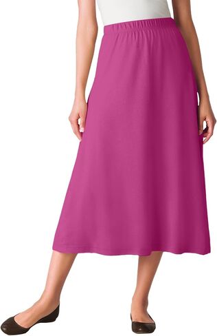 Woman Within Plus Size 7-Day Knit A-Line Skirt in Kuwait