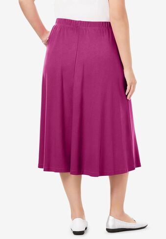 Woman Within Plus Size 7-Day Knit A-Line Skirt in Kuwait