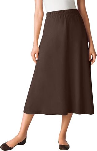 Woman Within Plus Size 7-Day Knit A-Line Skirt in Kuwait