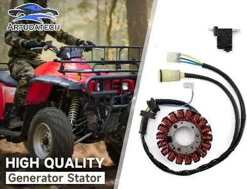 Artudatech Stator Coil 18 Poles for Honda TRX300 FOREMAN 2X4/4X4 BigRed/FourTrax 300 1988-2000, for Honda TRX300FW FourTrax 300 4x4 1988-2000 31120-HC4-004 31120-HC4-014 31120-HC4-003 31120-HC4-750 in Kuwait