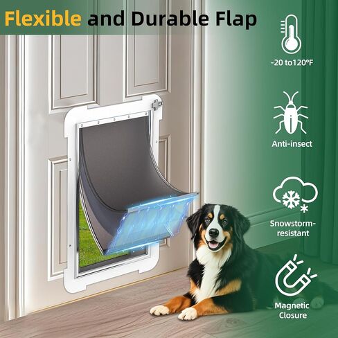 Large Dog Door Replacement Flaps Compatible with PetSafe Freedom PAC11-11039, 10 1/8" X 16 7/8",Pet Door Flap with Screw in Saudi Arabia