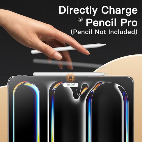 حافظة JETech شفافة لجهاز iPad Pro 11 بوصة M4 (2024)، غطاء خلفي نحيف وشفاف ومقاوم للصدمات للكمبيوتر اللوحي مع ظهر صلب من البولي كربونات وممتص للصدمات ناعم من مادة TPU in Saudi Arabia