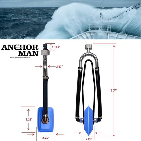 Anchor Man Boat Motor Muffs – Dual Feed Muff Style Boat Motor Flusher, Antifreeze Kit Boat Accessories Winterizing Flushing & Warming. Motor Flush Kit for Inboard & Outboard (Orange Cap) in Saudi Arabia